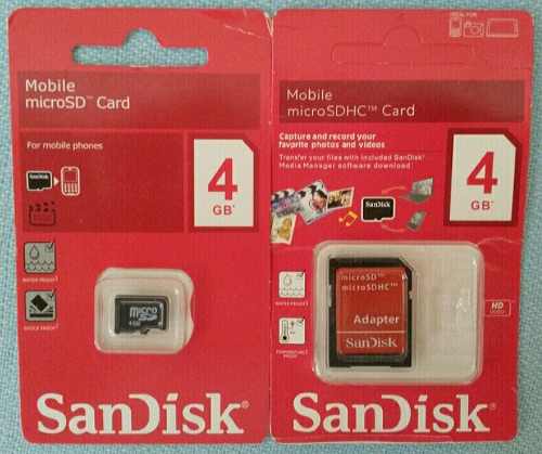 Memoria Micro Sd Con Adaptador Sdhc Sandisk