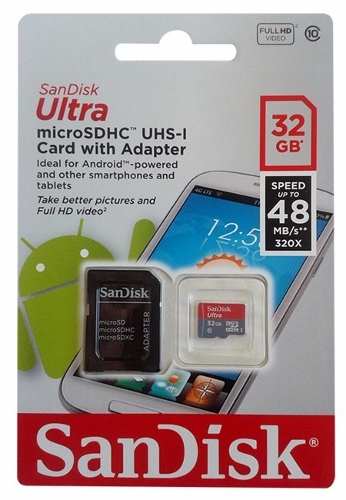 Memoria Micro Sd Sandisk Ultra 32 Gb / Clase 10