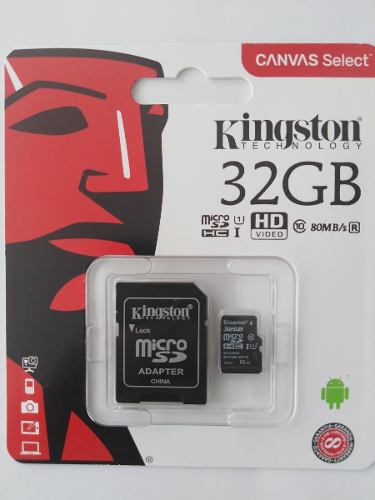 Memoria Microsd 32 Gb Kingston Original Clase10 Ojo Clase10