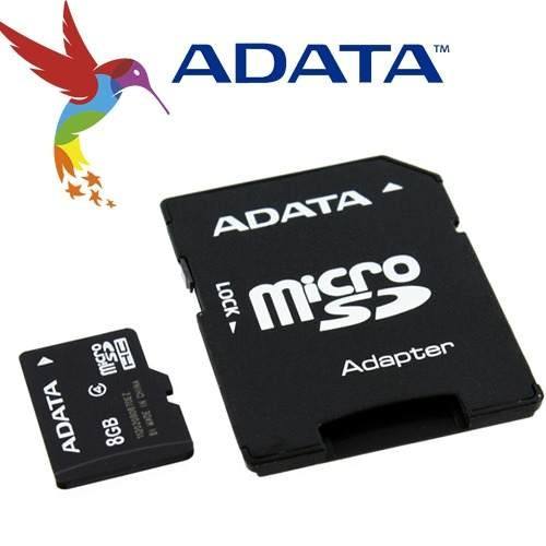 Memoria Microsd Adata 8gb Con Adaptador (class 4)