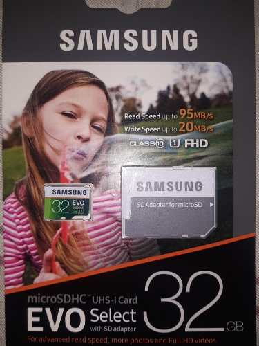 Memoria Microsd Samsung De 32 Gb 100% Originales