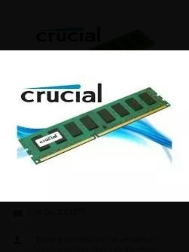 Memoria Ram Ddr3 8gb De Pc Nueva