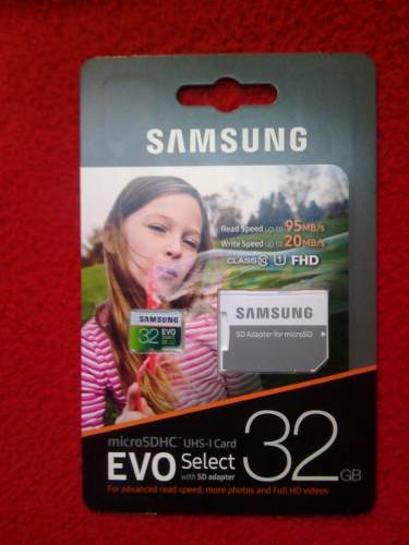Memoria Samsung Evo Select 32gb Con Adaptador Para Micro Sd