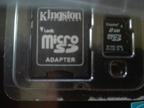 Micro Sd Kingston 2gb Con Adaptador