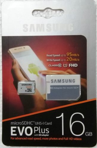 Micro Sd Samsung Evo Plus 16gb