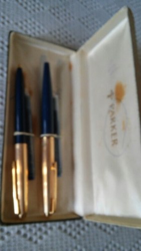 Pluma Y Boligrafo Parker Enchapados En Oro