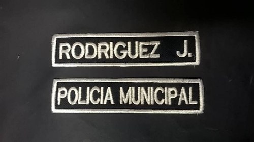 Policia Municipal Parches Y Porta Nombres