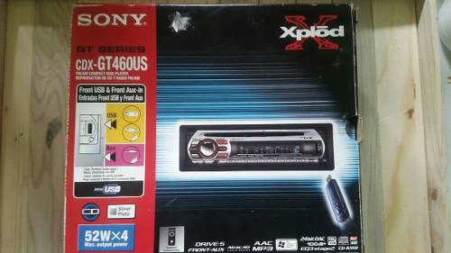 Reproductor Sony Cdx-gt460us Mp3 Cd Mp3 Entrada Usb Y Aux