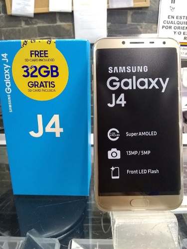 Samsung J4 16gb Promocion Con Memoria De 32gb Y Forro