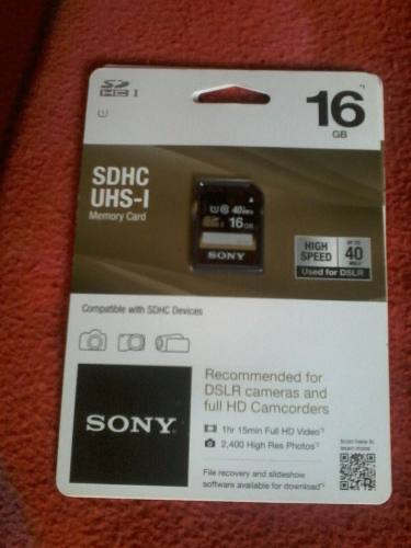 Tarjeta Memory Card Sony 16 Gb