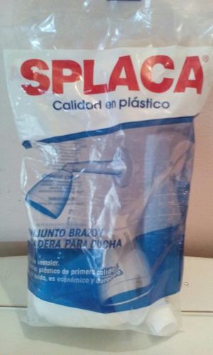 Ducha Regadera Plástica Con Tubo Blanca Splaca Oferta!