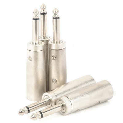 3 Pin Xlr 6,3 Conector Adaptador 5 Pc Solo Precio