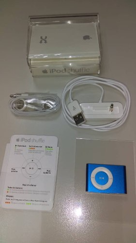 Ipod Shuffle Color Azul 1gb Con Sus Accesorios