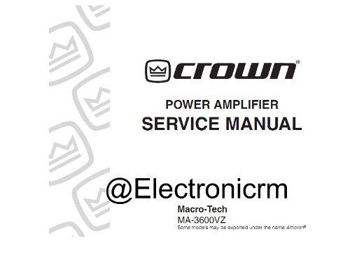 Manual De Reparacion Power Macro Tech Vz5000