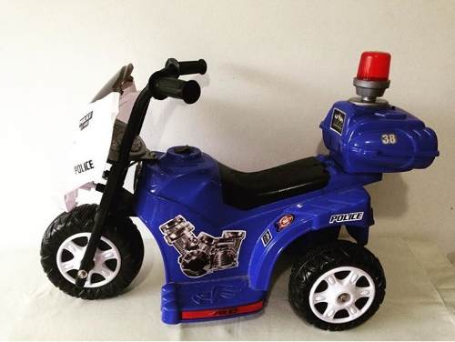 Moto Electrica Para Niño Estilo Policia