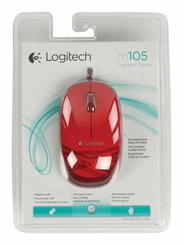 Mouse Logitech M105 Rojo 
