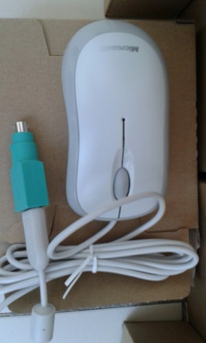Mouse Microsoft Original Blanco Con Adaptador