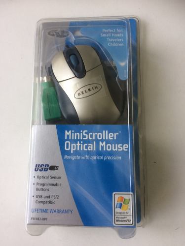 Mouse Optico Belkin Miniscroll-usb & Ps2