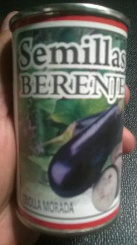 Semillas De Berenjena Lata Certifica25gr 4500 Semillas Aprox