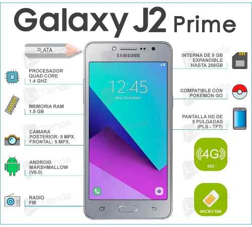 Telefono Celular Androide Samsung Galaxy J2 Prime