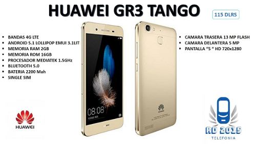 Telefono Celular Huawei Gr3 Tango Android Oem