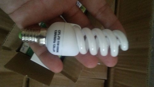 Bombillo Ahorrador E 14 Luz Blanca,11w Sirve Las Lamparas