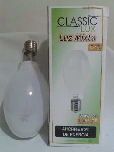 Bombillo Luz Mixta Classic Lux 500w 220v Rosca E40