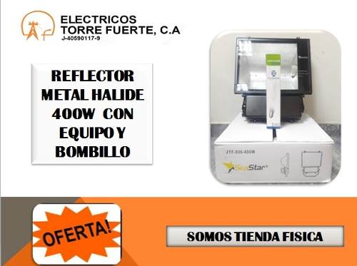 Reflector Metal Halide 400w Con Equipo Y Bombillo