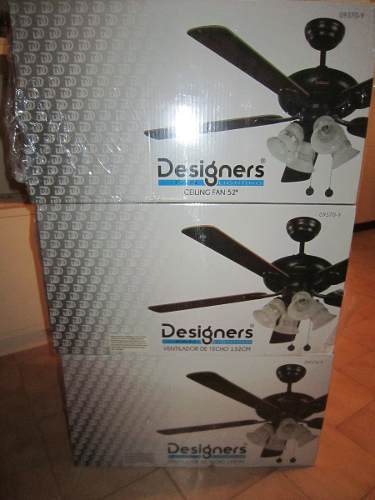 Ventilador De Techo 132cm Designers Fan Lighting C/u 100d
