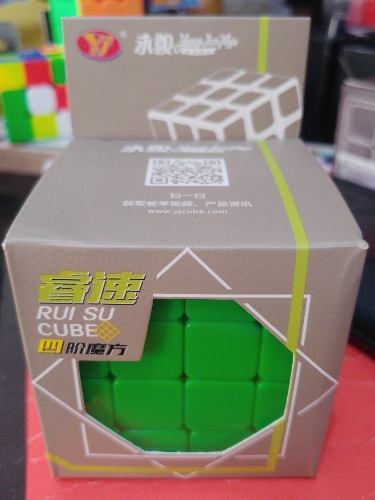 *new* Rubik Cubos 4x4x4 Yj Stikerles No Qiyi No Gans + Base