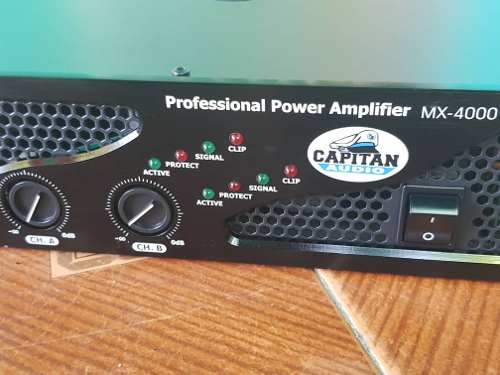 Amplificador Capitan Audio Mx  Qsc Rcf Dbx