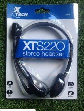 Audífonos Xts220 Con Micrófono Headset Pc Laptop Tlf Xtech