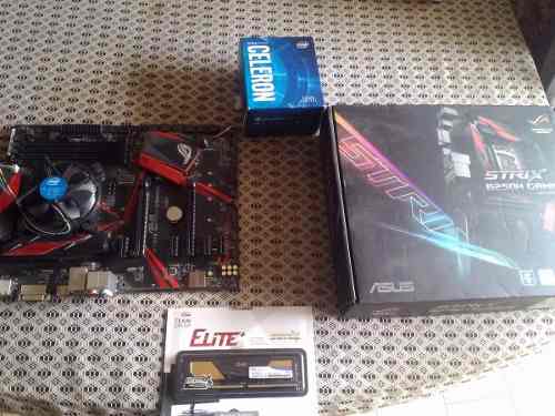 Combo Asus B250h+ Celeron G + Ram 8gb Ddr4 + Sata 320gb