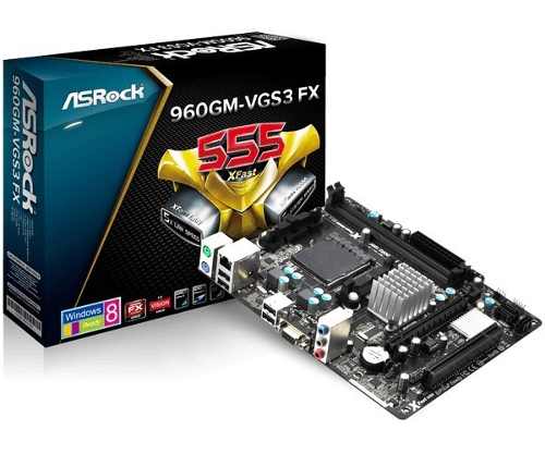 Combo Tarjeta Madre Asrock 960gm-vgs3 Fx + Procesador+ Ram