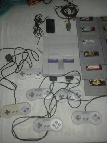 Consola Super Nintendo Con Juegos