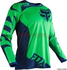 Jersey Fox 180 Race Verde /azul Talla L