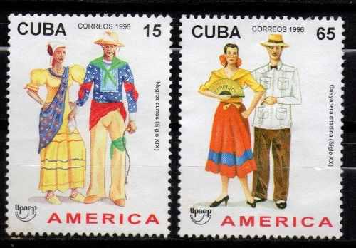 Lag Estampillas Cuba 1996 Serie Completa Nuevas Sin Goma
