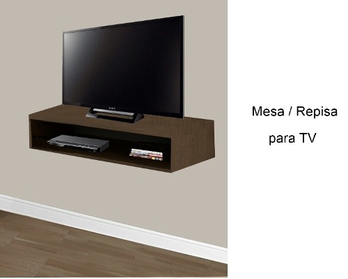 Mesa / Repisa Flotante Para Televisor Tv. Colores Varios