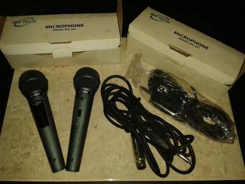 Microfonos Mk Tech Modelo 301, Profesionales, Karaoke