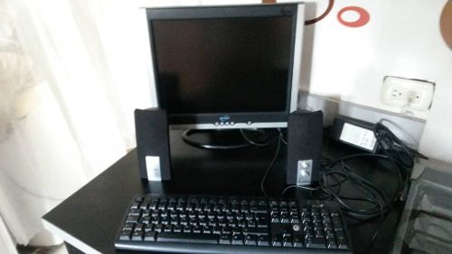 Monitor, Teclado Y Cornetas (combo)