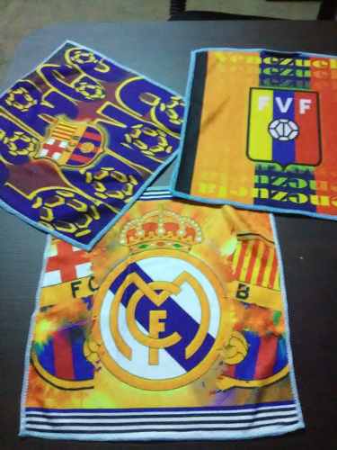 Pañitos Real Madrid, Barcelona  Cm / 1doc=