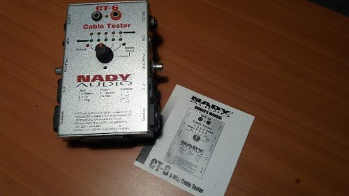 Probador Múltiple De Cables Audio Nady Ct-6