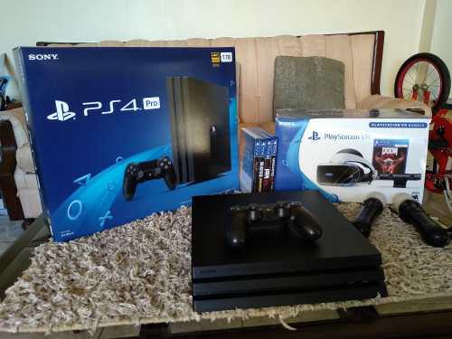 Sony Playstation Ps4 Pro 1tb + Juegos