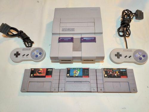 Super Nintendo Original Con Juegos En Perfecto Estado