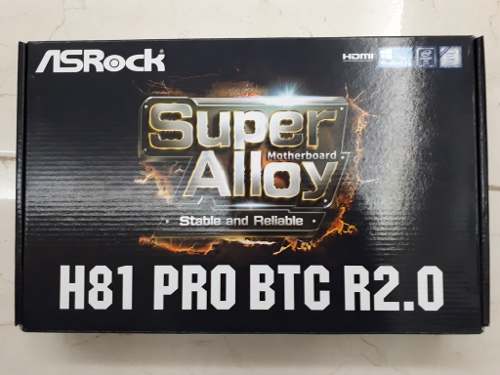 Tarjeta Madre Asrock H81 Pro Btc R2 6 Pcie Lga 