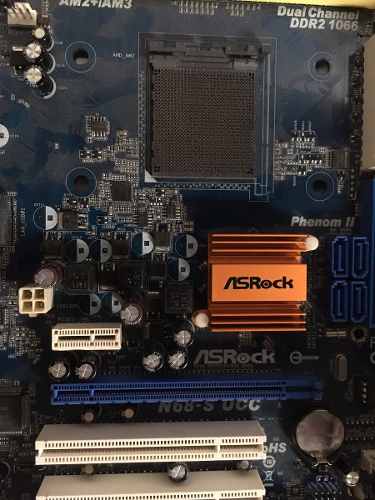 Tarjeta Madre Ddr2 Asrock Para Reparar No Da Imagen.