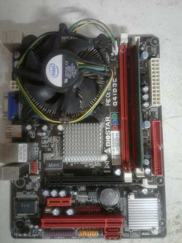 Tarjeta Madre G41d3c Ddr3 2 Gb Con Procesador Dual Core