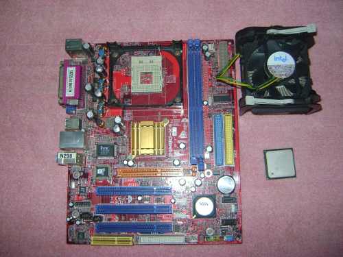 Tarjeta Madre Pentium 4+ Procesador+ Fan Cooler