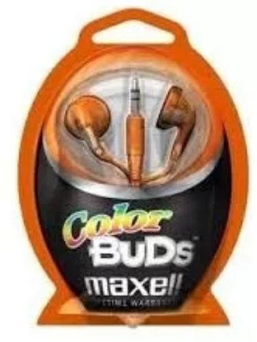 Audifonos Color Buds Maxell Naranja