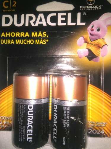 Baterias Alkalinas Duracell Tipo C 2verdes